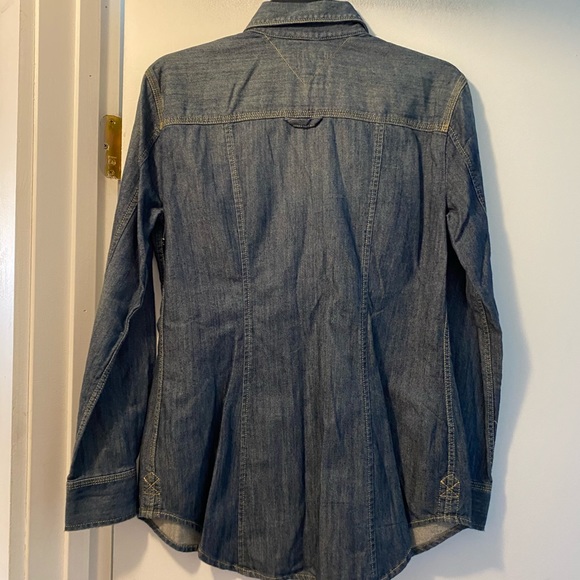 ⚫️ New Tommy Hilfiger denim shirt small snaps - Picture 5 of 6